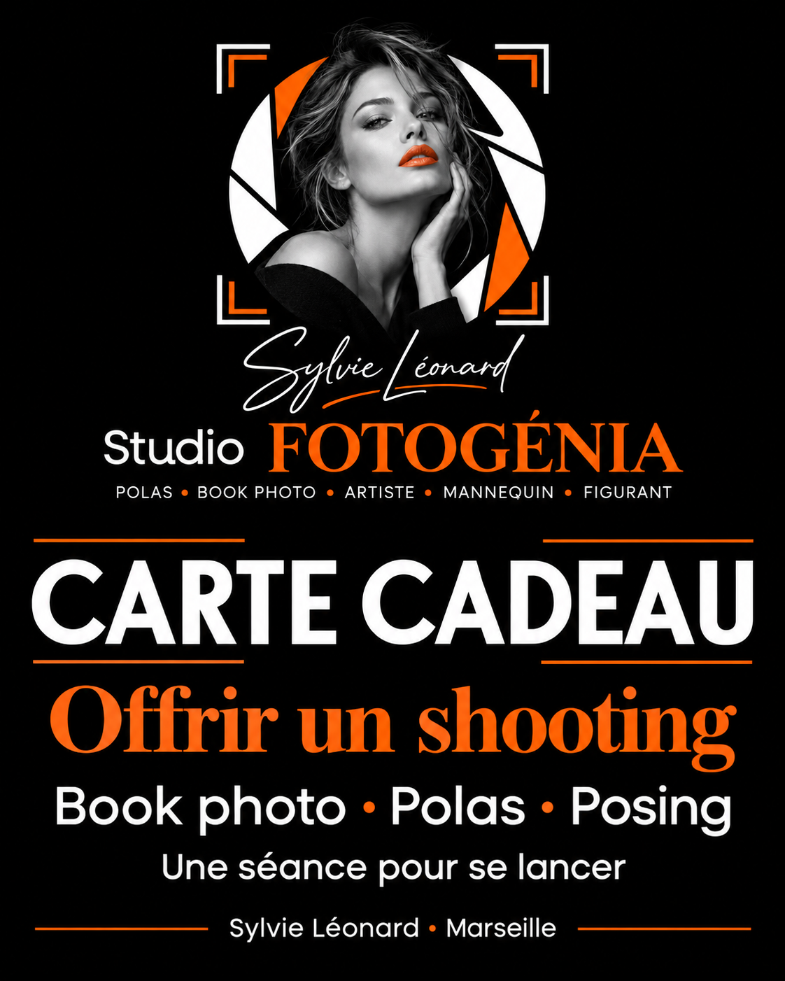 Carte cadeau pour offrir un shooting Fotogénia à Marseille